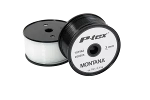 MONTANA P-TEX drát pro MONTY Extruder | 3 mm x 70 m (transparetní), 3 mm x 70 m (černý)